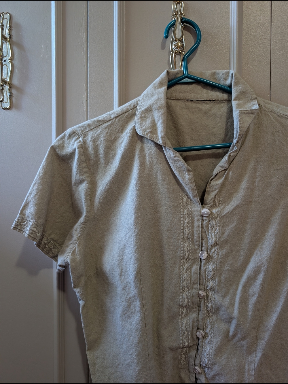 Vintage Beige Blouse